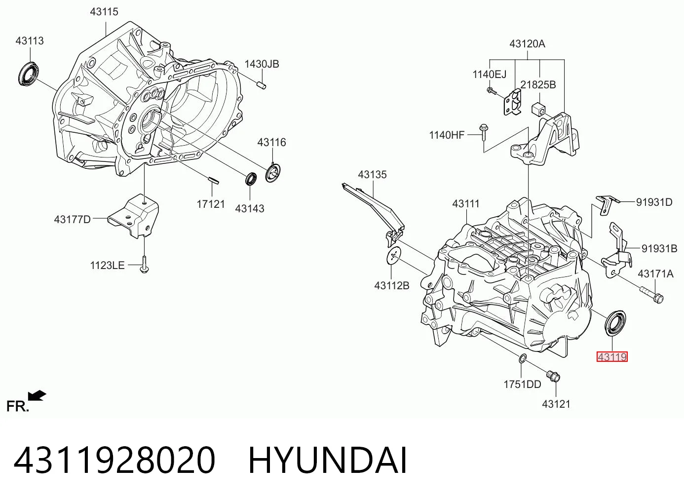 4311928020 Hyundai/Kia