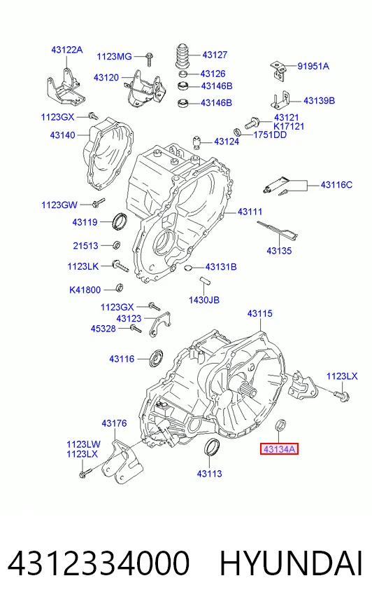 4313439011 Chrysler Vedação da Caixa Automática de Mudança (de árvore de saída/primária)