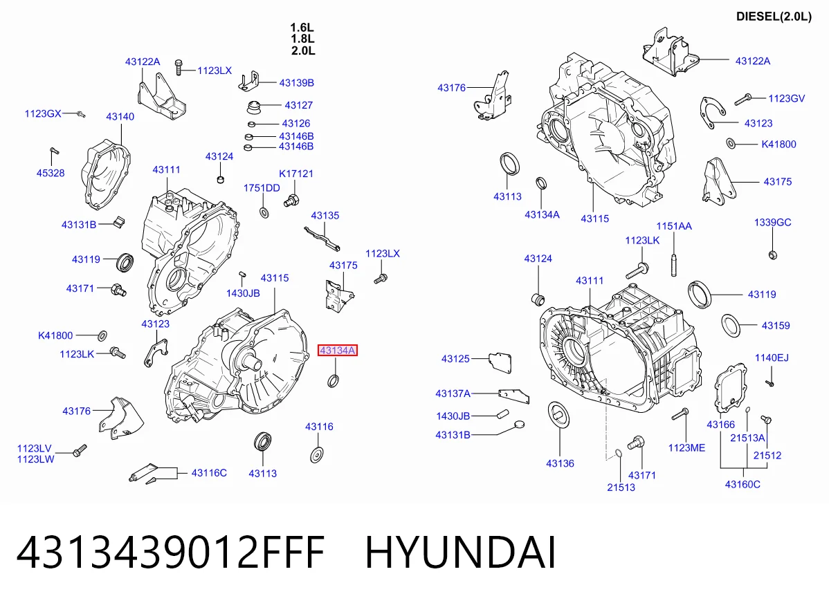4313439012FFF Hyundai/Kia