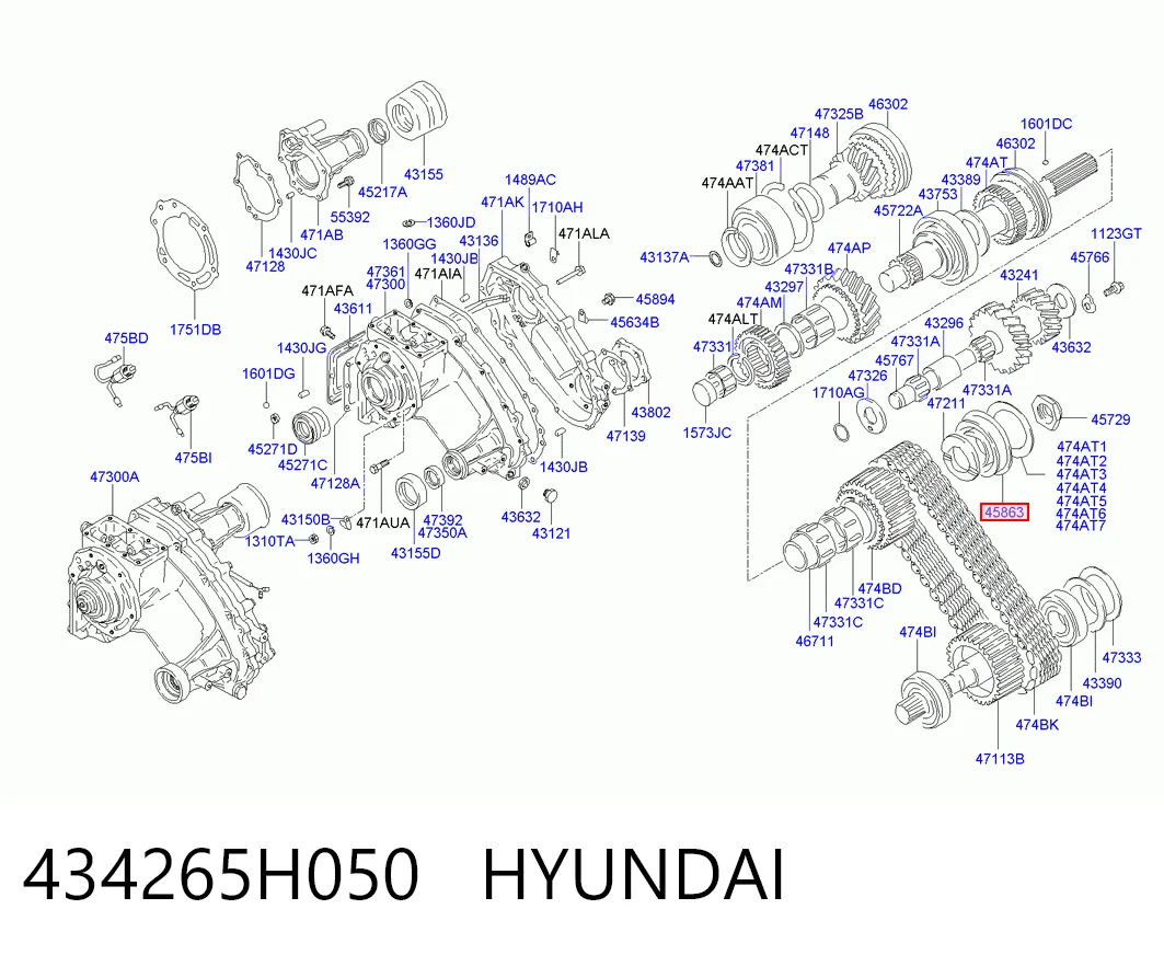 Rolamento da árvore secundária da Caixa de Mudança 6307ZNR Ford