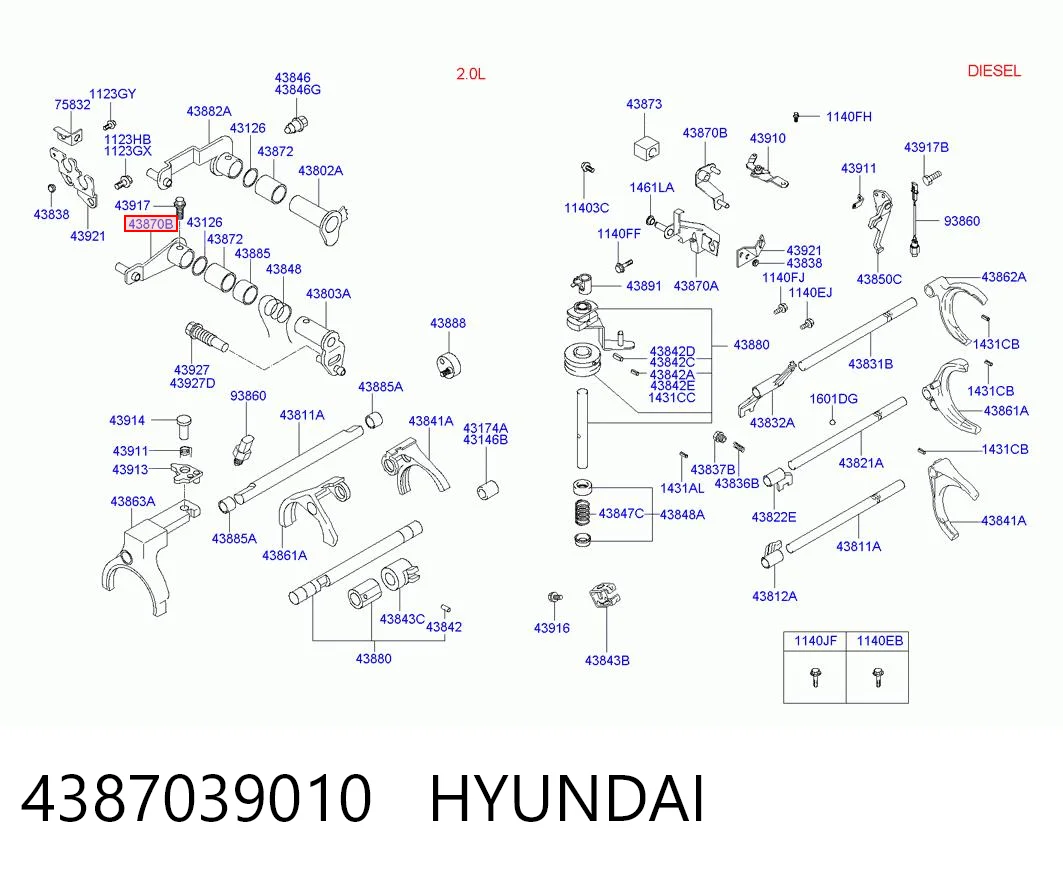 4387039010 Hyundai/Kia