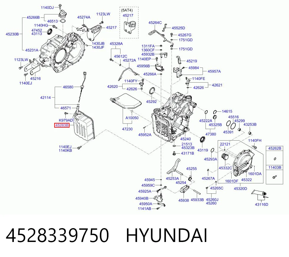 4528339750 Hyundai/Kia Cárter da Caixa Automática de Mudança