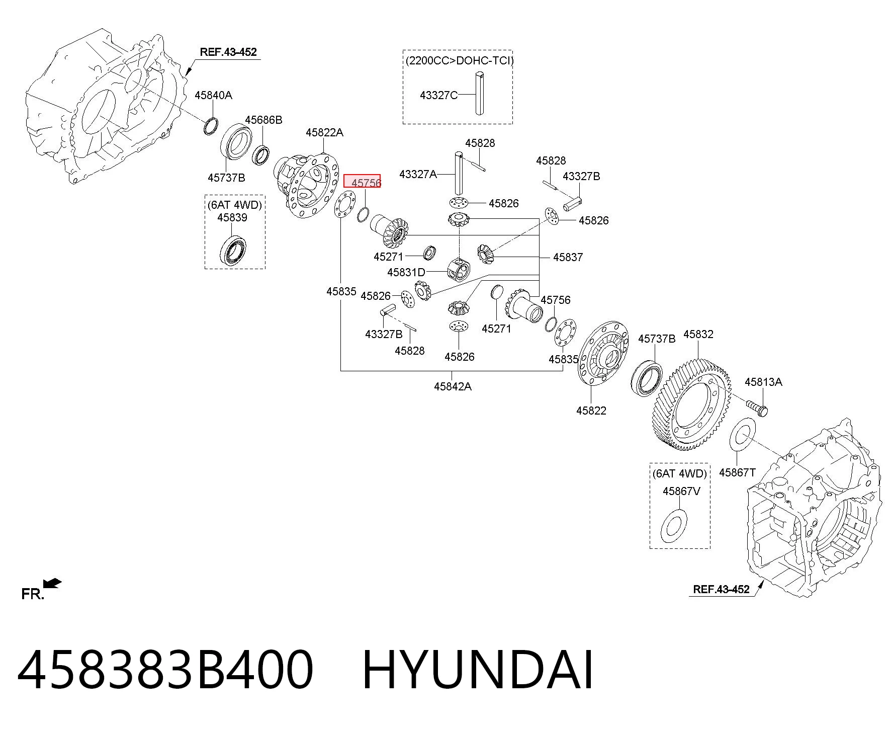 458383B400 Hyundai/Kia