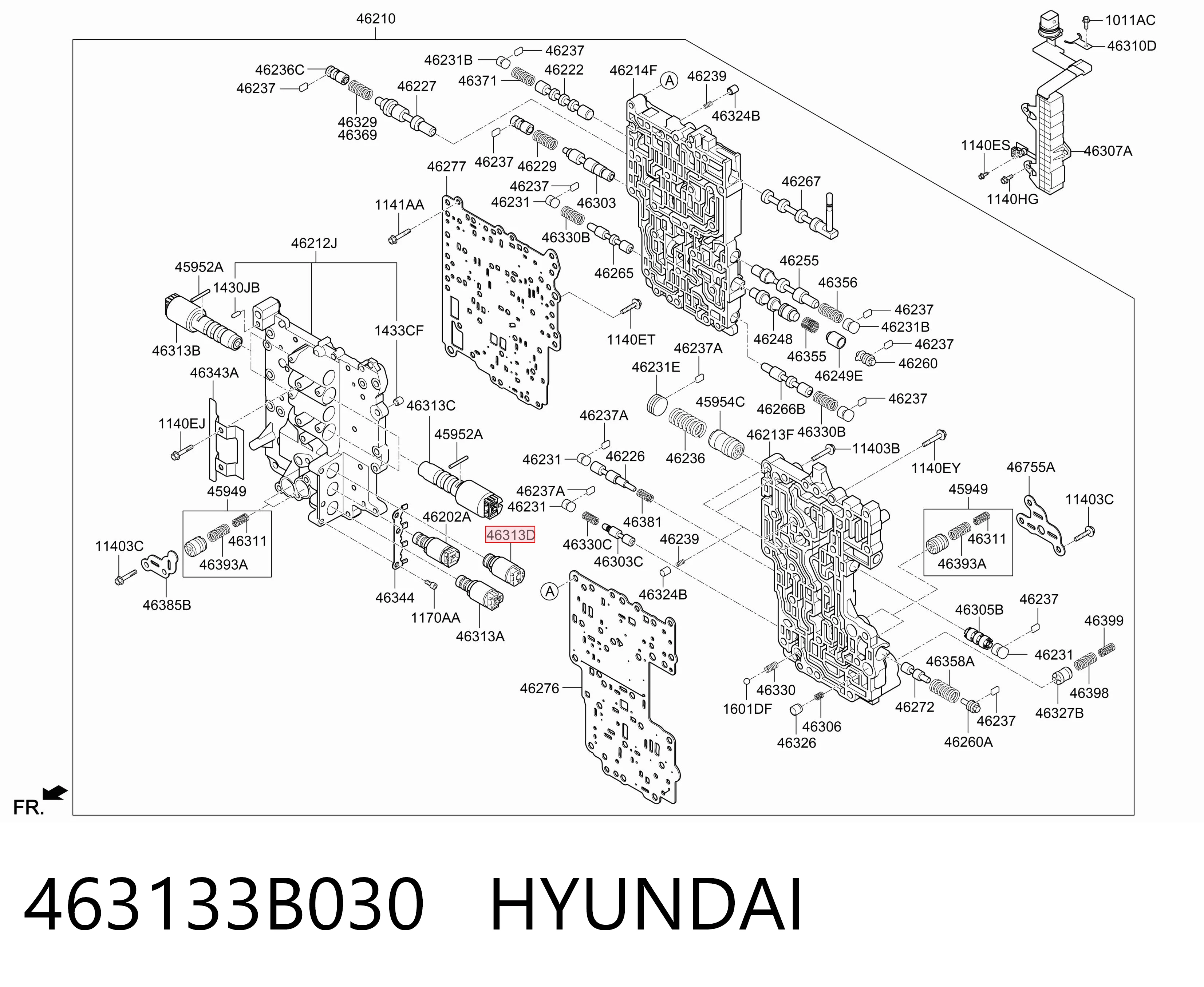 463133B030 Hyundai/Kia Solenoide da Caixa Automática de Mudança