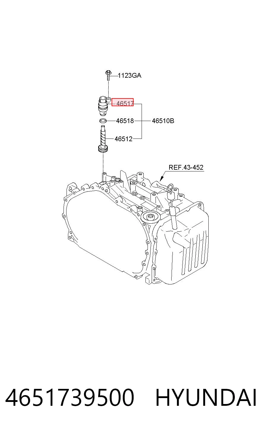 4651739500 Hyundai/Kia Sensor de velocidade