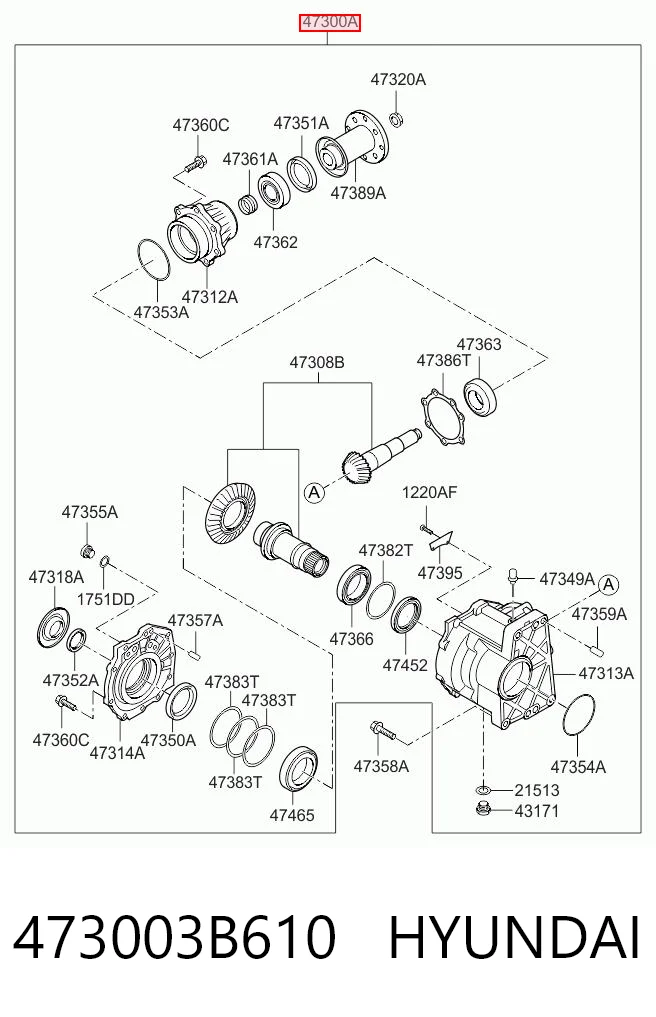Caixa de transferência para KIA Sorento II XM