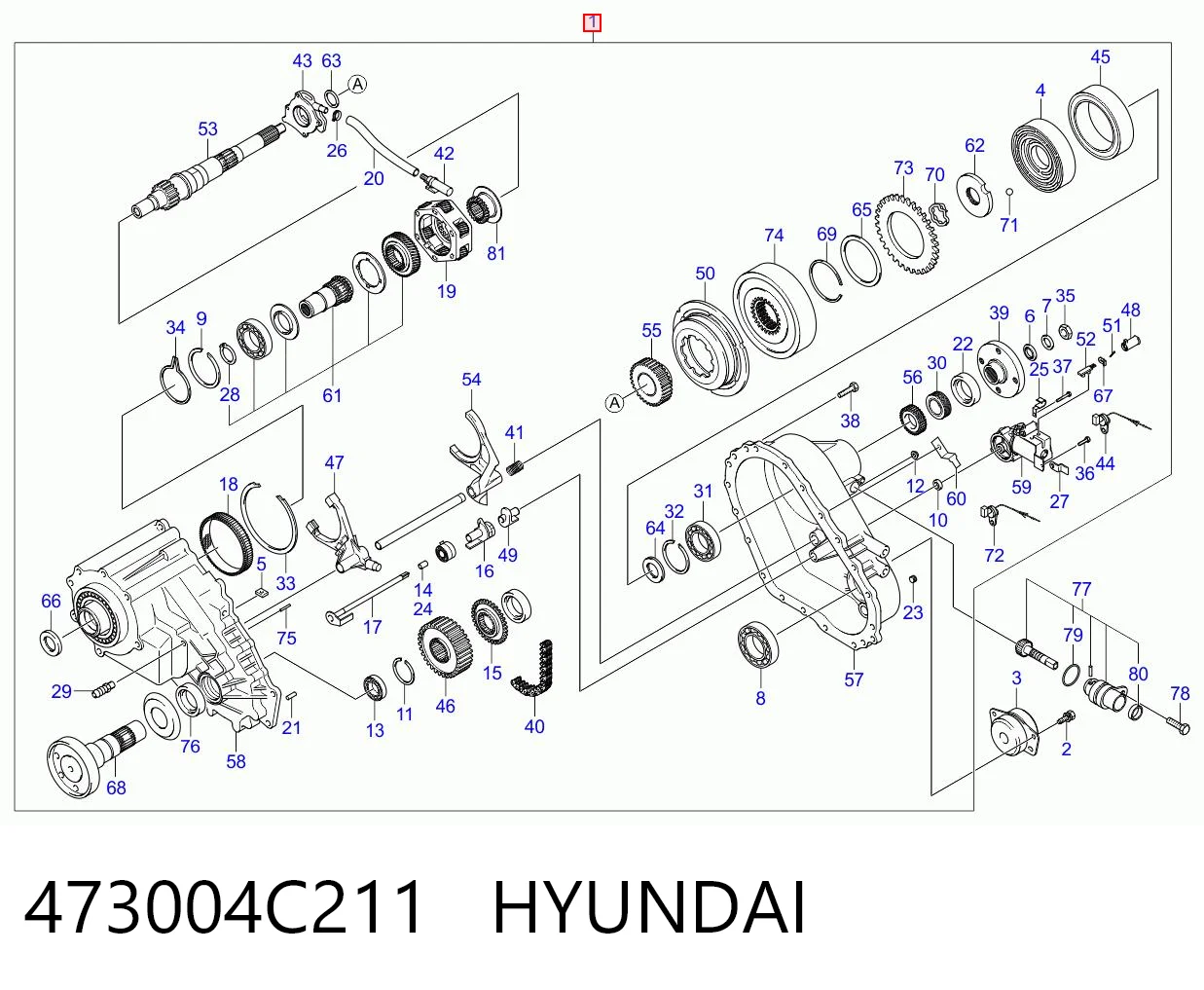 Caixa de transferência KIA Sorento I 