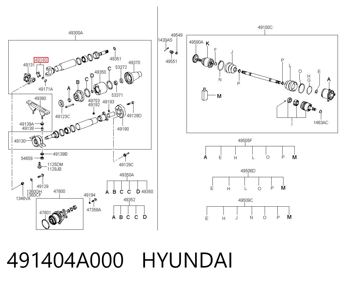 491404A000 Hyundai/Kia