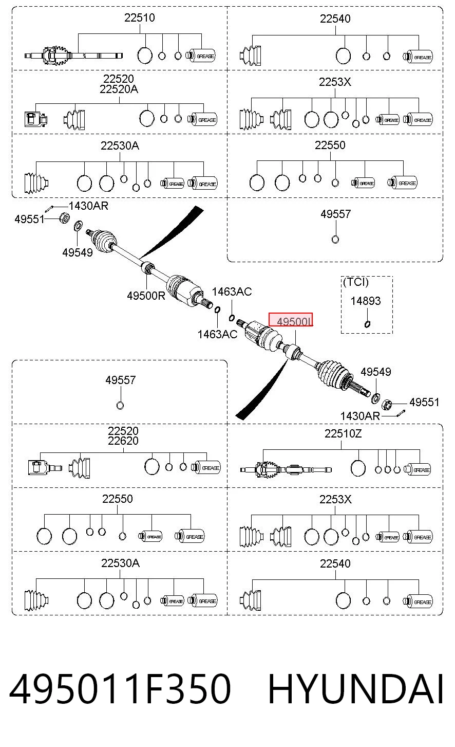 495011F350 Hyundai/Kia