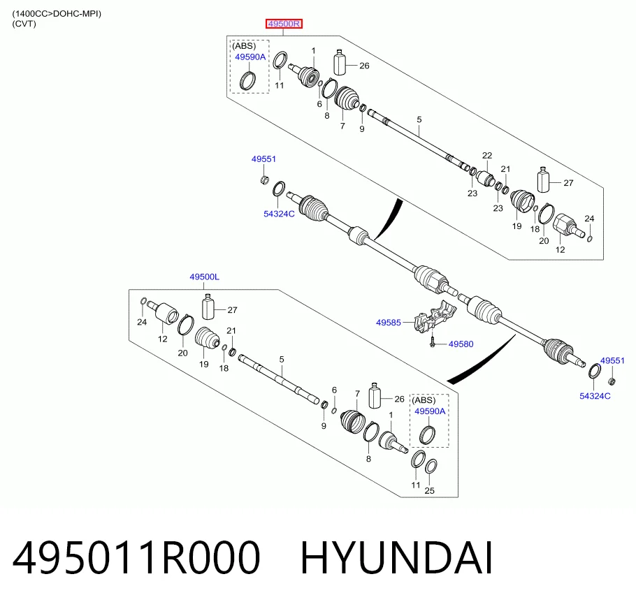 495011R000 Hyundai/Kia
