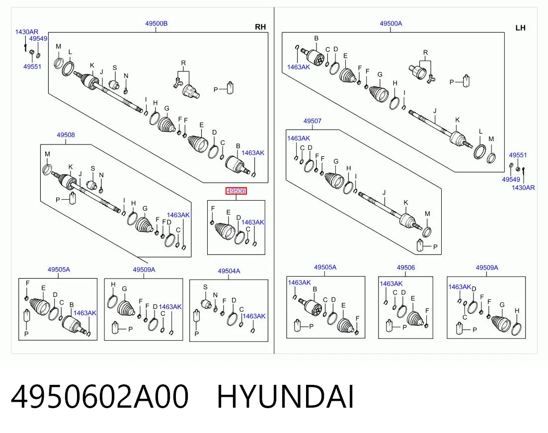 4950602A00 Hyundai/Kia
