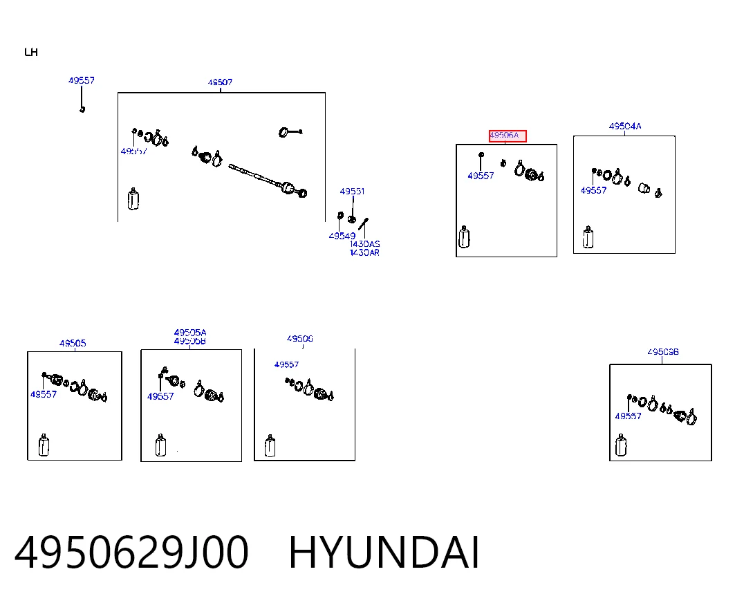 Bota de proteção interna de junta homocinética do semieixo dianteiro Hyundai Coupe I RD ao melhor preço