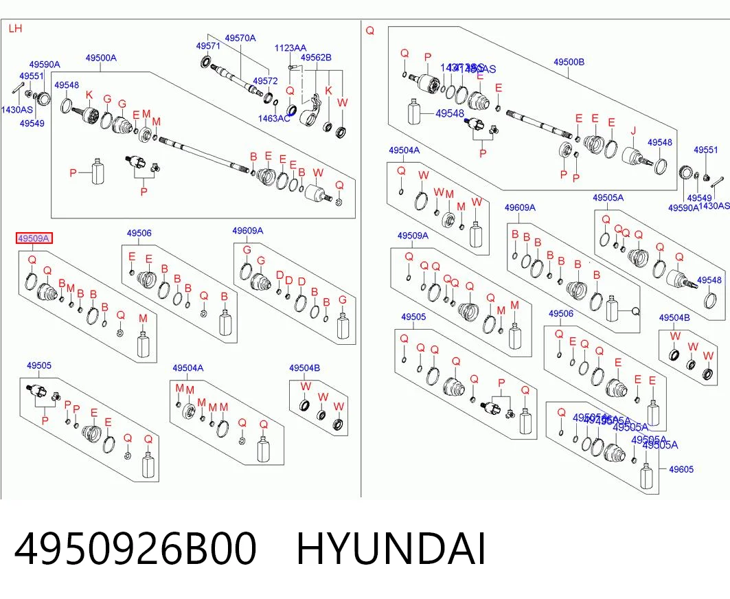 4950926B00 Hyundai/Kia