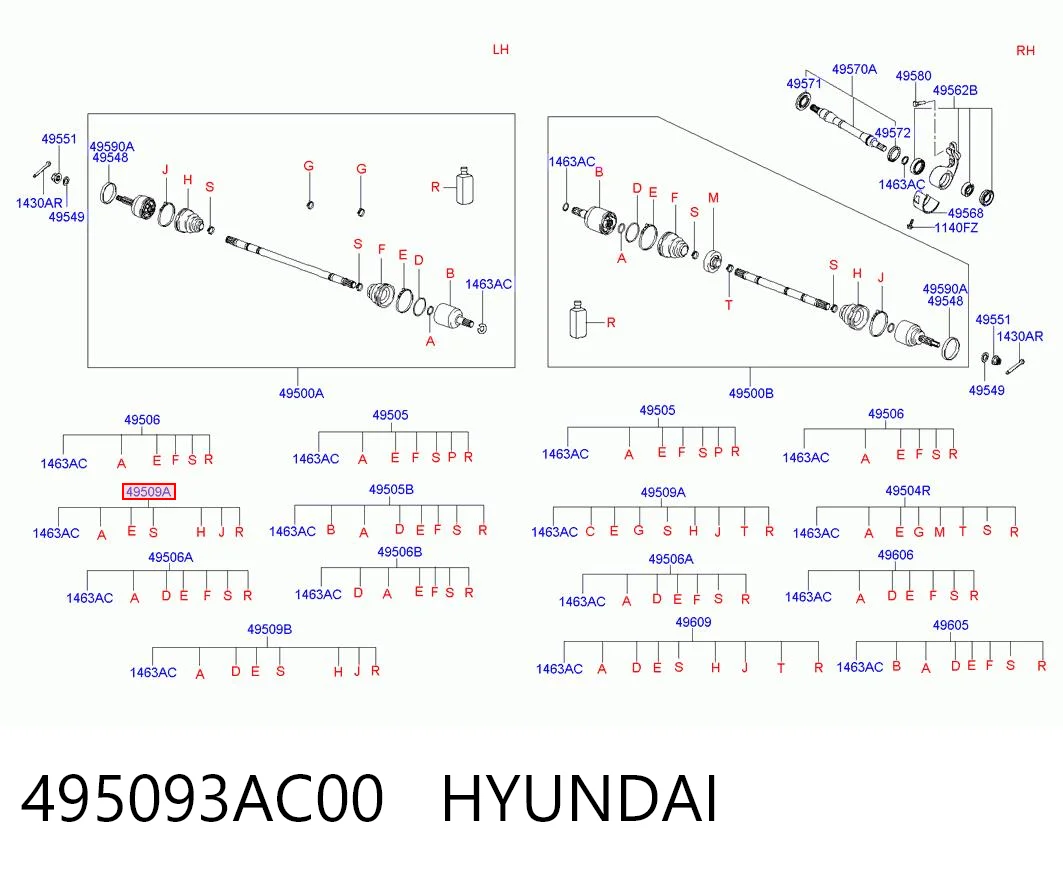 495093AC00 Hyundai/Kia