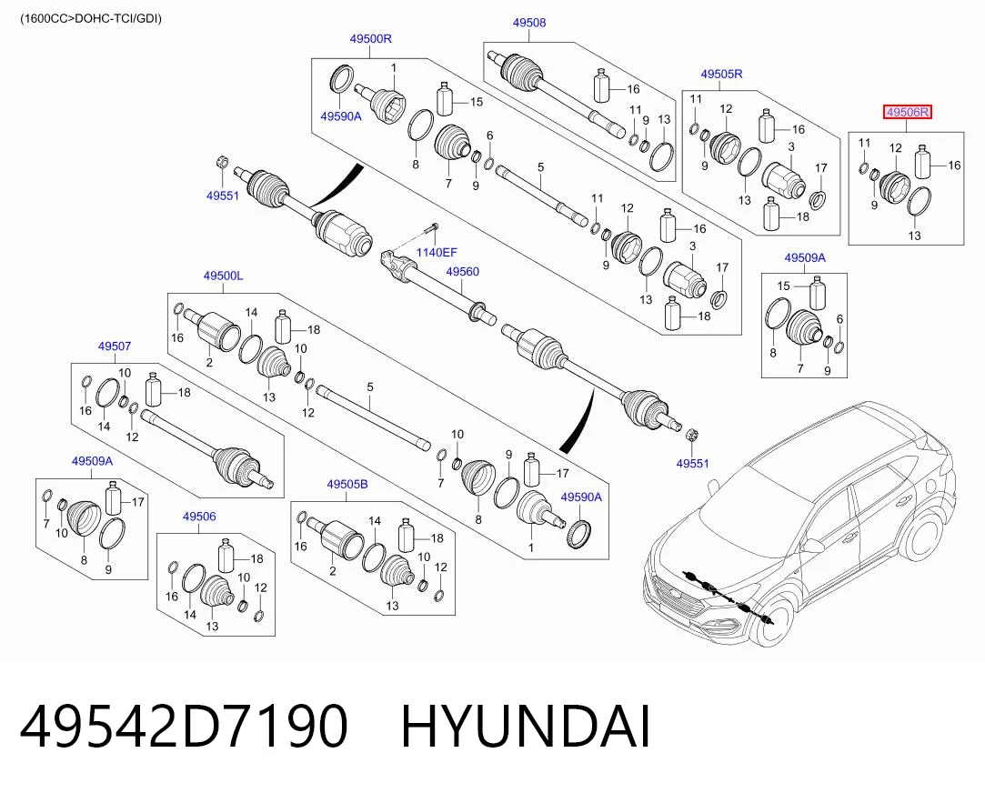 49542D7190 Hyundai/Kia