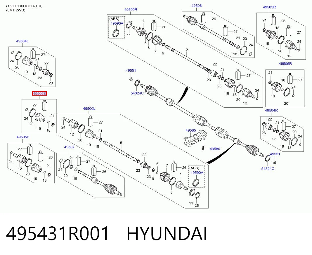 495431R001 Hyundai/Kia