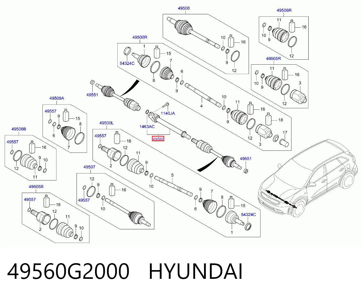 49560G2000 Hyundai/Kia