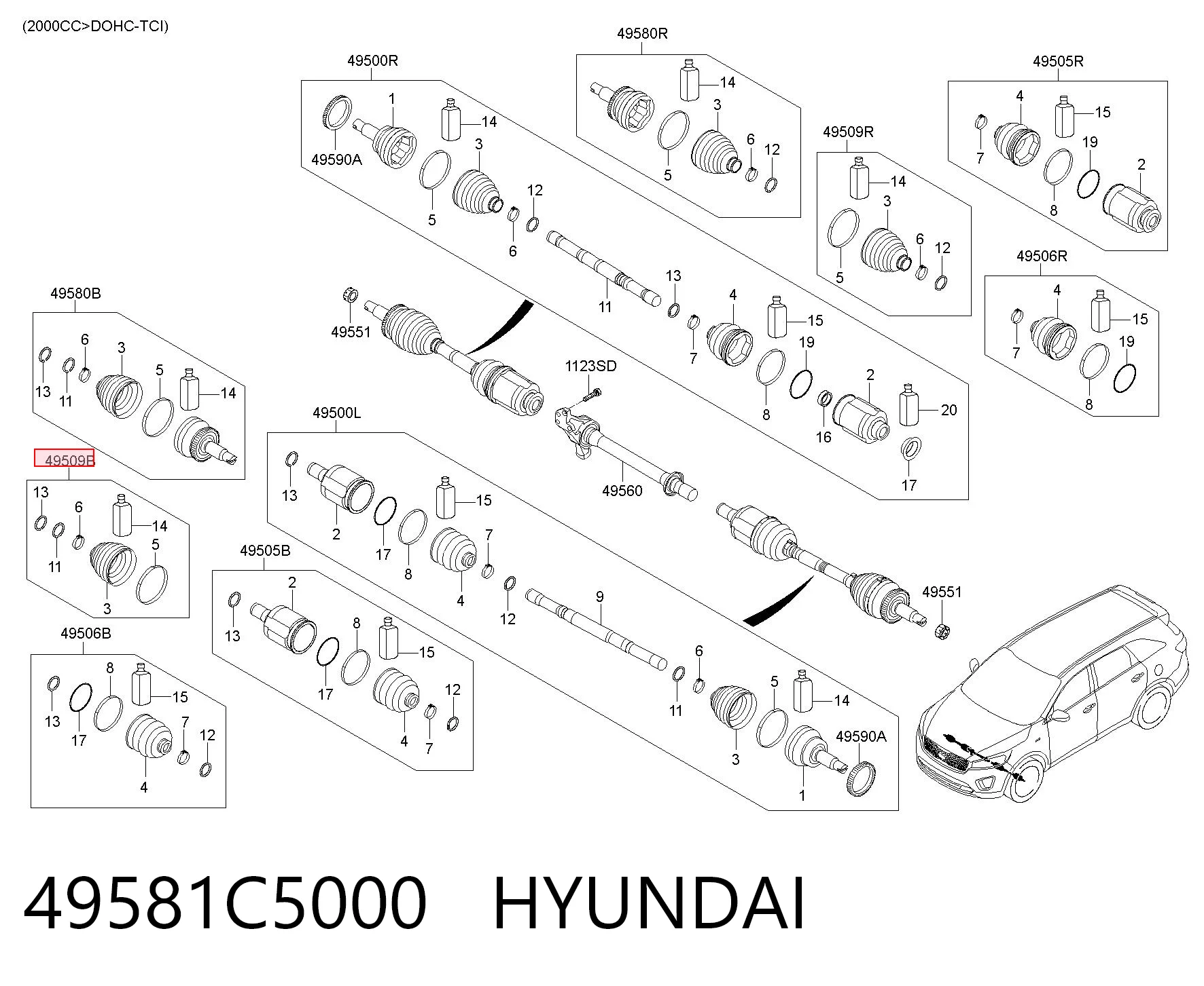 49581C5000 Hyundai/Kia