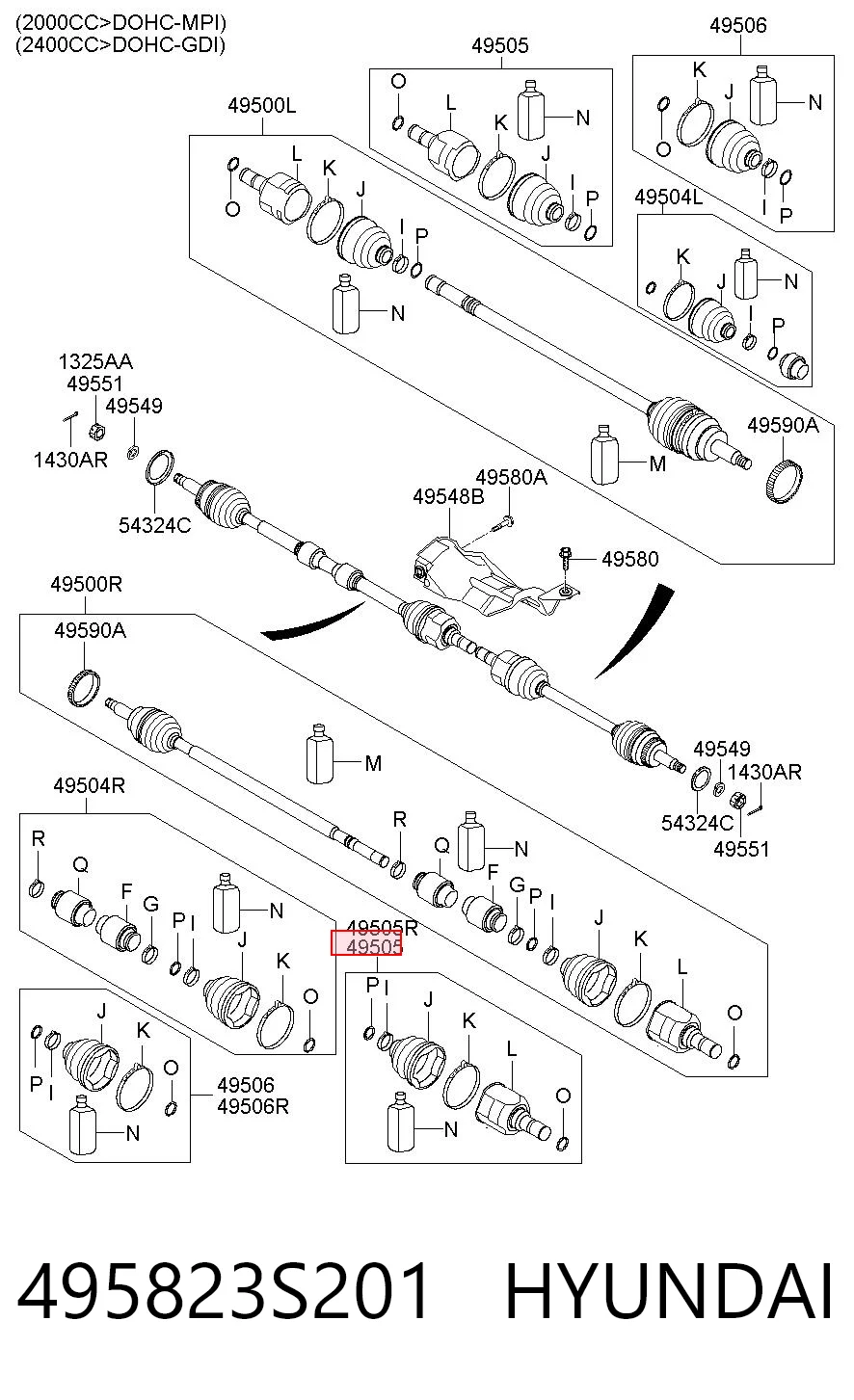 495823S201 Hyundai/Kia