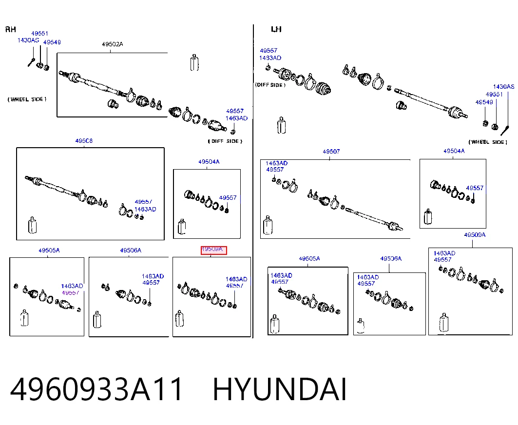Bota de proteção externa de junta homocinética do semieixo dianteiro Hyundai Sonata preço, a partir de 9,85 USD
