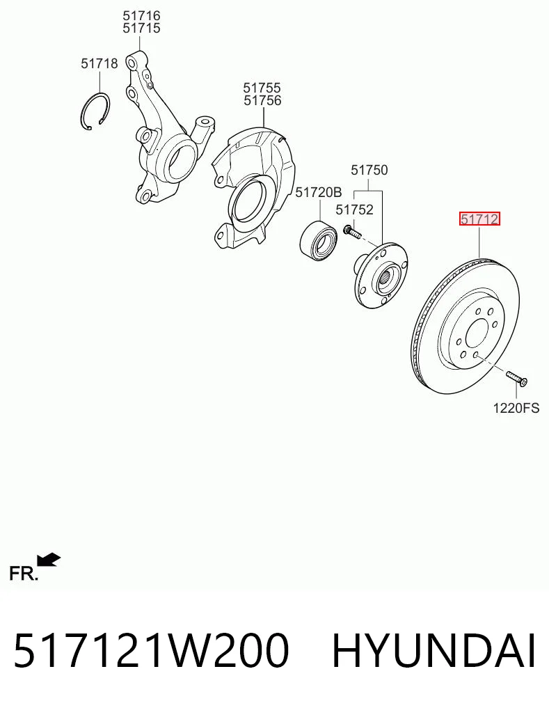 517121W200 Hyundai/Kia