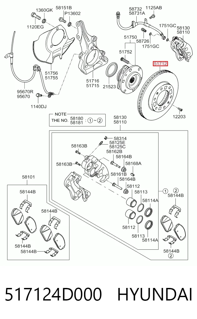 517124D000 Hyundai/Kia
