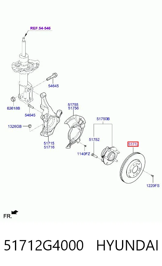 51712G4000 Hyundai/Kia