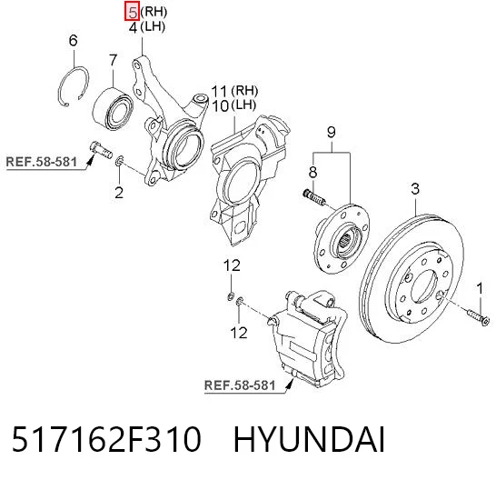 517162F310 Hyundai/Kia