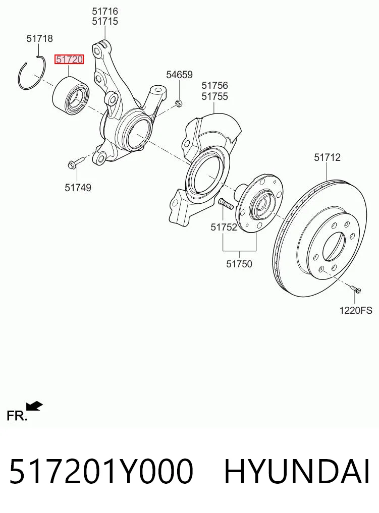 517201Y000 Hyundai/Kia
