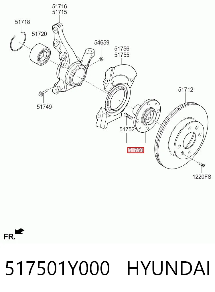517501Y000 Hyundai/Kia