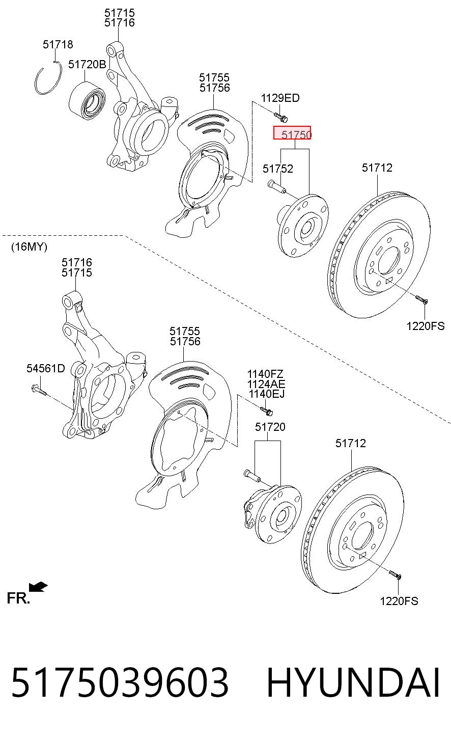 5175039603 Hyundai/Kia Cubo dianteiro