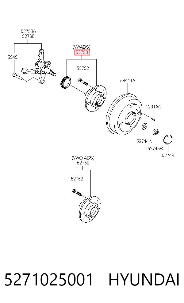 5271025001 Hyundai/Kia