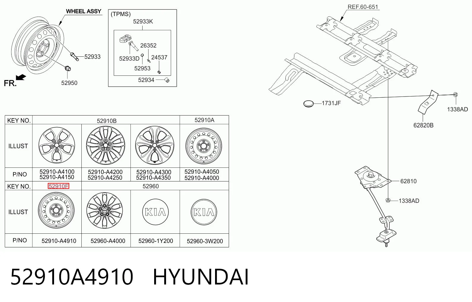 52910A4910 Hyundai/Kia 