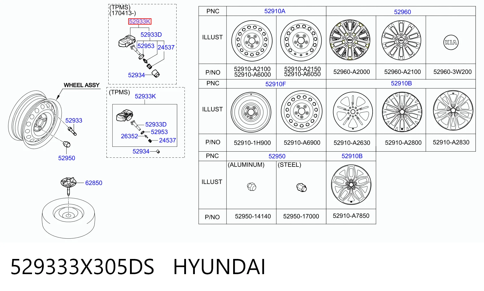 Sensor de pressão de ar nos pneus para KIA Sorento III C5, UM