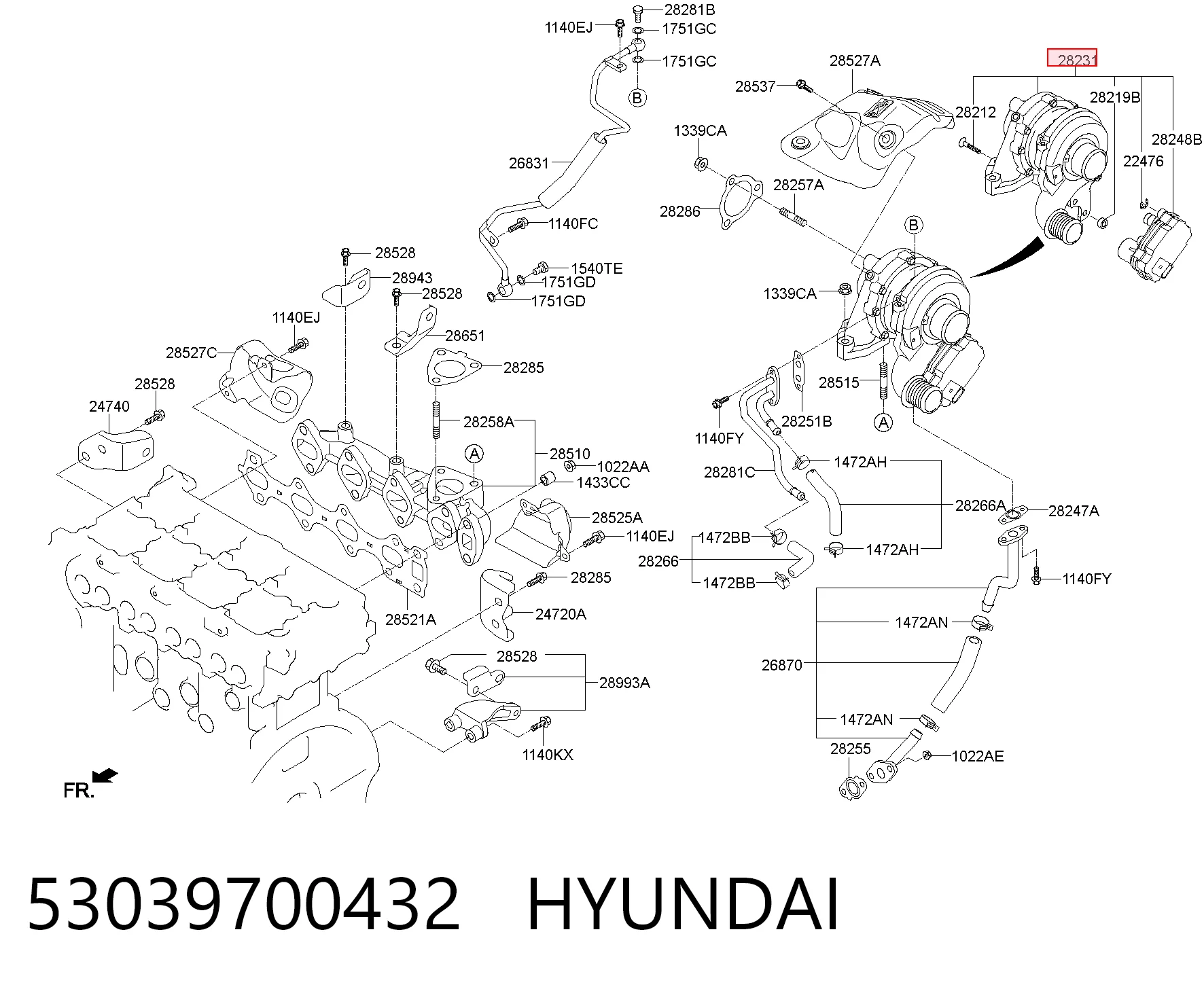 53039700432 Hyundai/Kia Turbina