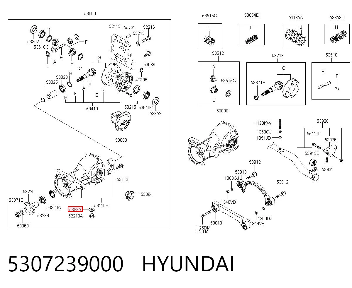 5307239000 Hyundai/Kia Vedante de rolha de panela da Caixa Automática de Mudança