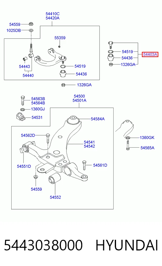 5443038000 Hyundai/Kia