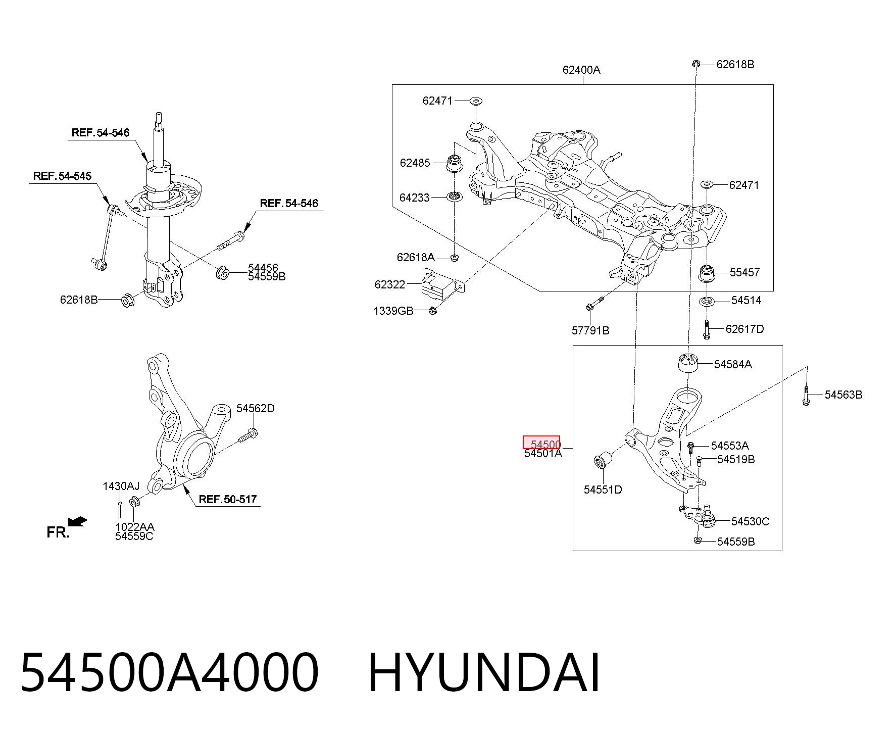 54500A4000 Hyundai/Kia