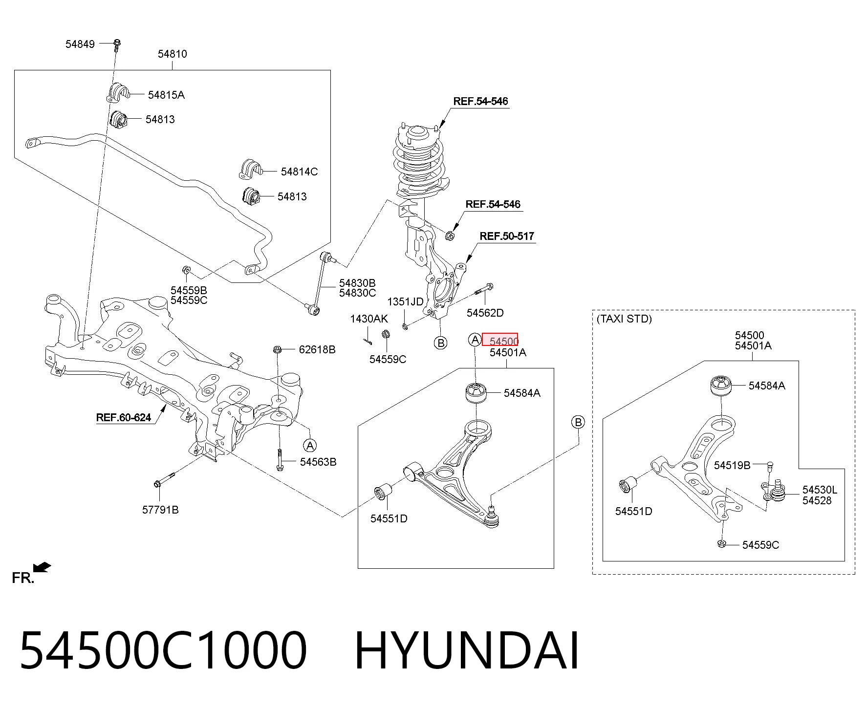 54500C1000 Hyundai/Kia
