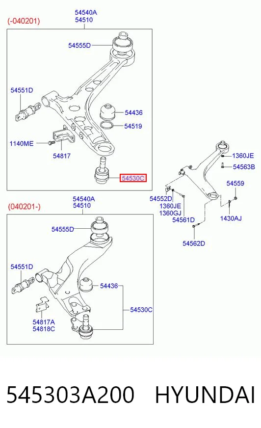 545303A200 Hyundai/Kia