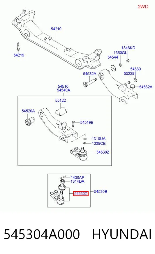 545304A000 Hyundai/Kia