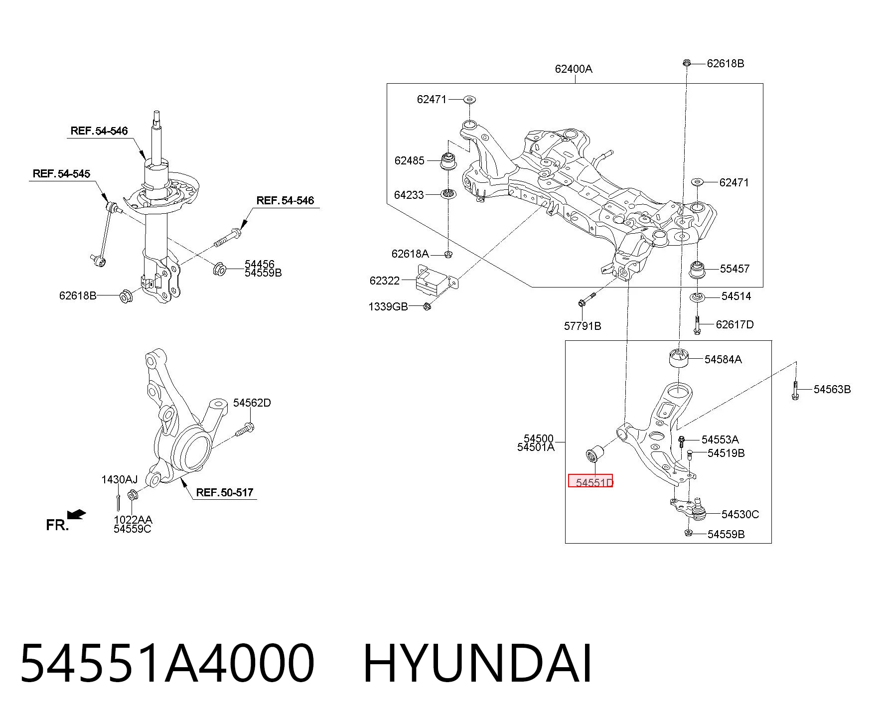 54551A4000 Hyundai/Kia