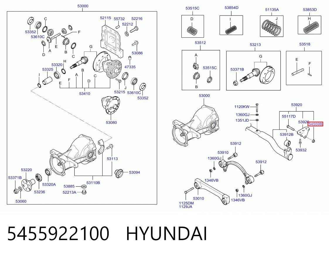 5455922100 Hyundai/Kia Porca de apoio esférico de suspensão dianteira