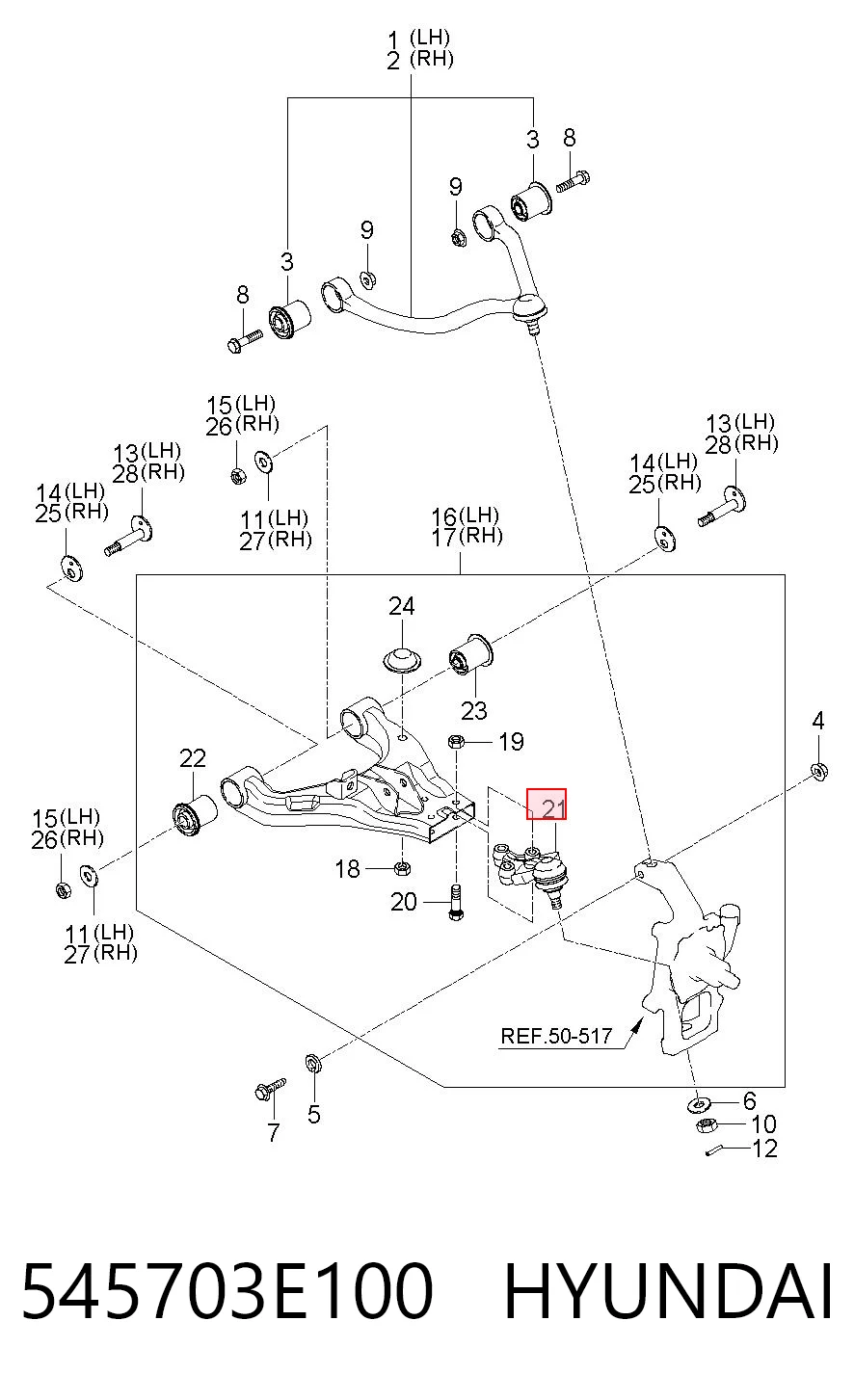 545703E100 Hyundai/Kia
