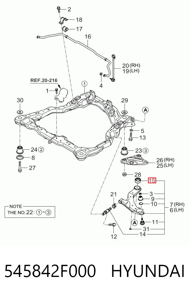 545842F000 Hyundai/Kia