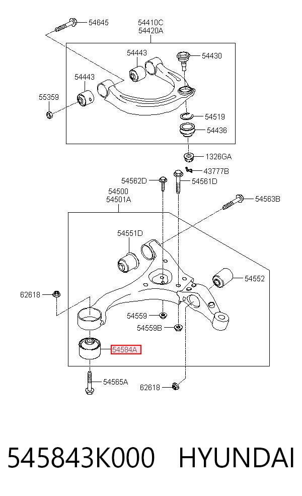545843K000 Hyundai/Kia