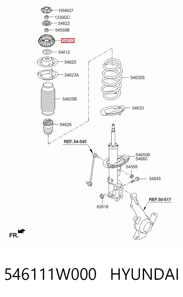 546111W000 Hyundai/Kia