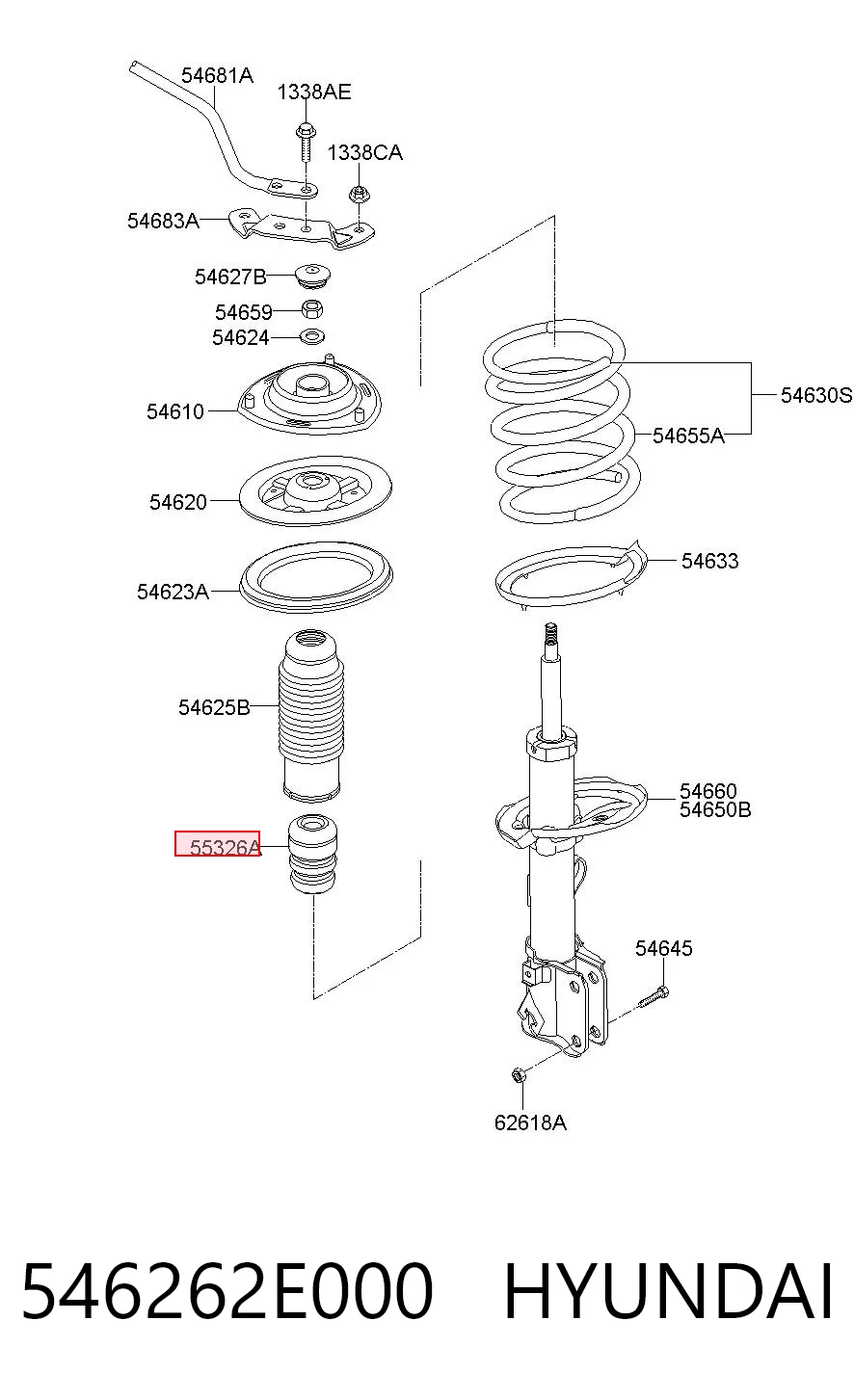 546262E000 Hyundai/Kia