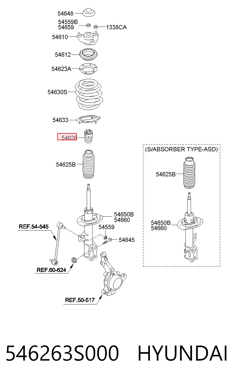 546263S000 Hyundai/Kia