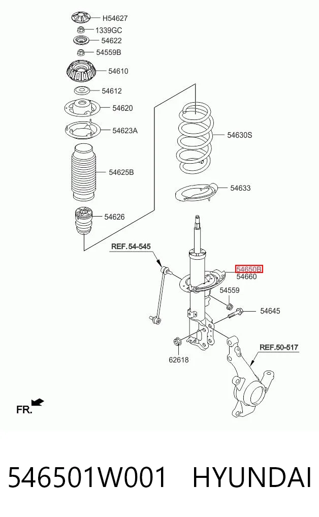 546501W001 Hyundai/Kia
